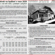 Příspěvek na bydlení 2020